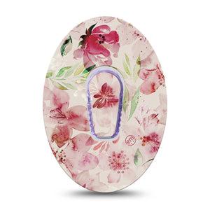 ExpressionMed Ethereal Spring Dexcom G6 Transmitter Sticker, Single Sticker Only, Soft Pink Flowers Inspired Dexcom G6 Center Sticker with Matching Dexcom G6 Adhesive Patch, CGM Dexcom G7 Adhesive Vinyl Sticker