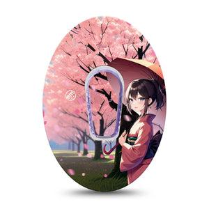 ExpressionMed Cherry Blossom Anime Dexcom G6 Transmitter Sticker