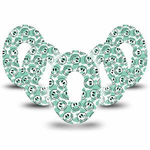 ExpressionMed Happy Cow Print Dexcom G6 Tape, 5-Pack, Jolly Cow Skin Themed, CGM Adhesive Patch Design