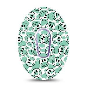 ExpressionMed Happy Cow Print Dexcom G6 Transmitter Sticker, Single, Gleeful Cow Spots Themed, Dexcom G6 Transmitter Vinyl Sticker, With Matching Dexcom G6 Tape, CGM Plaster Patch Design