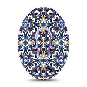 ExpressionMed Moroccan Dexcom G6 Tape Single Tape and Single Sticker Dazzling Colors Themed, Plaster Continuous Glucose Monitor Design