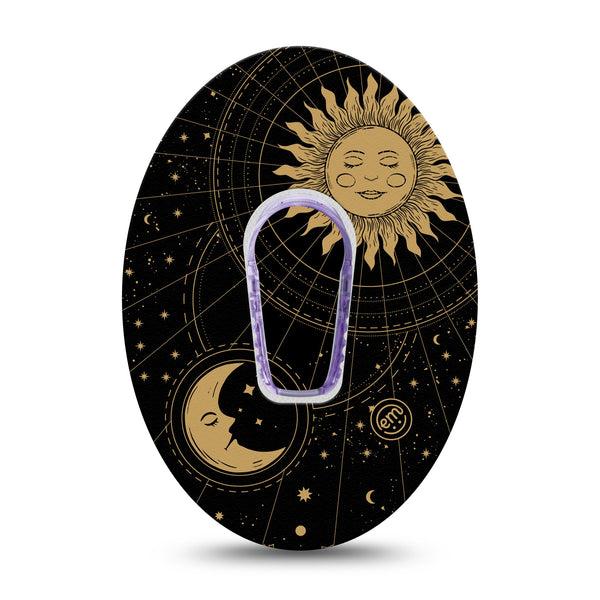 ExpressionMed Cosmic Vibes Dexcom G6 Tape Single Tape and Single Sticker Astrology Artwork, Plaster Continuous Glucose Monitor Design