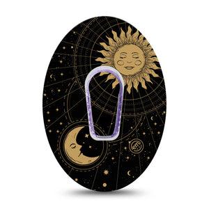 ExpressionMed Cosmic Vibes G6 Transmitter Sticker Astrology Artwork, CGM Sticker and Tape Design