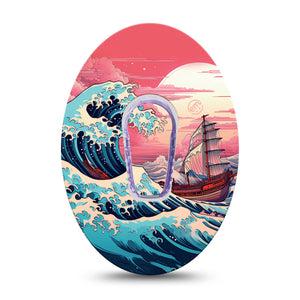 ExpressionMed Great Wave G6 Transmitter Sticker Giant Seawaves, CGM Tape and Sticker Pairing