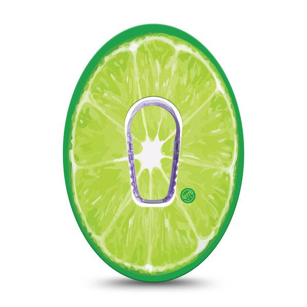 Lime Dexcom G6 Overpatch with center sticker