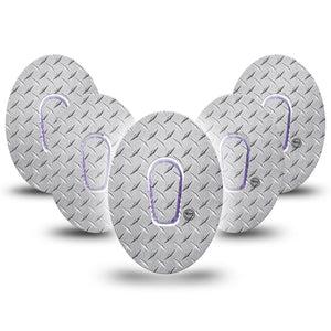 ExpressionMed Grid Iron Dexcom G6 Overpatch 5-Pack Sticker and Tape