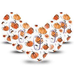 ExpressionMed Pumpkins Dexcom G6 Tape 5-Pack Stickers and Tapes
