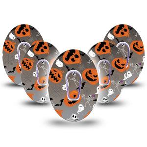 ExpressionMed Halloween Dexcom G6 Cover 5-Pack Tape and Sticker