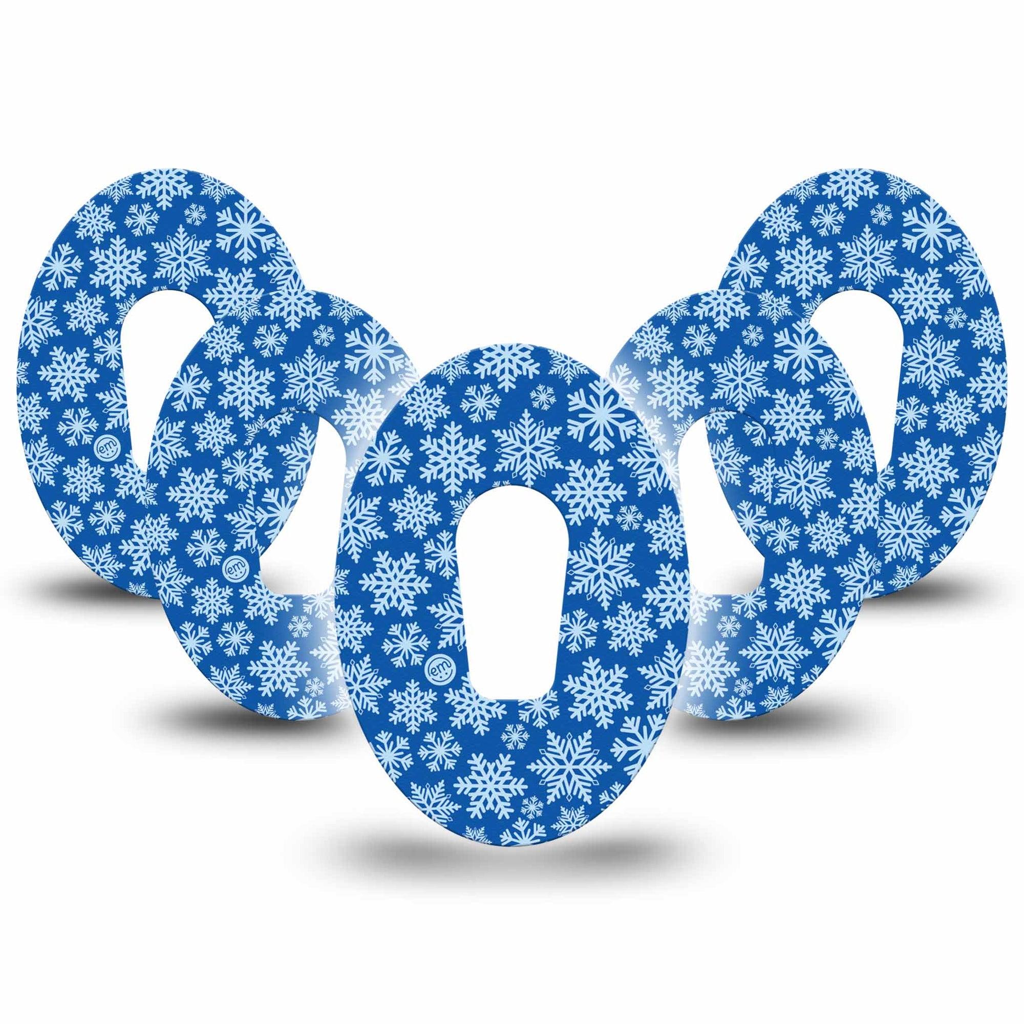 Snowflake Dexcom G6 Cover 5-Pack