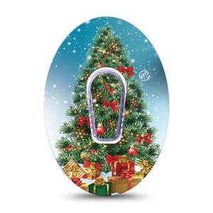 ExpressionMed Oh, Christmas Tree Dexcom G6 Cover with center sticker