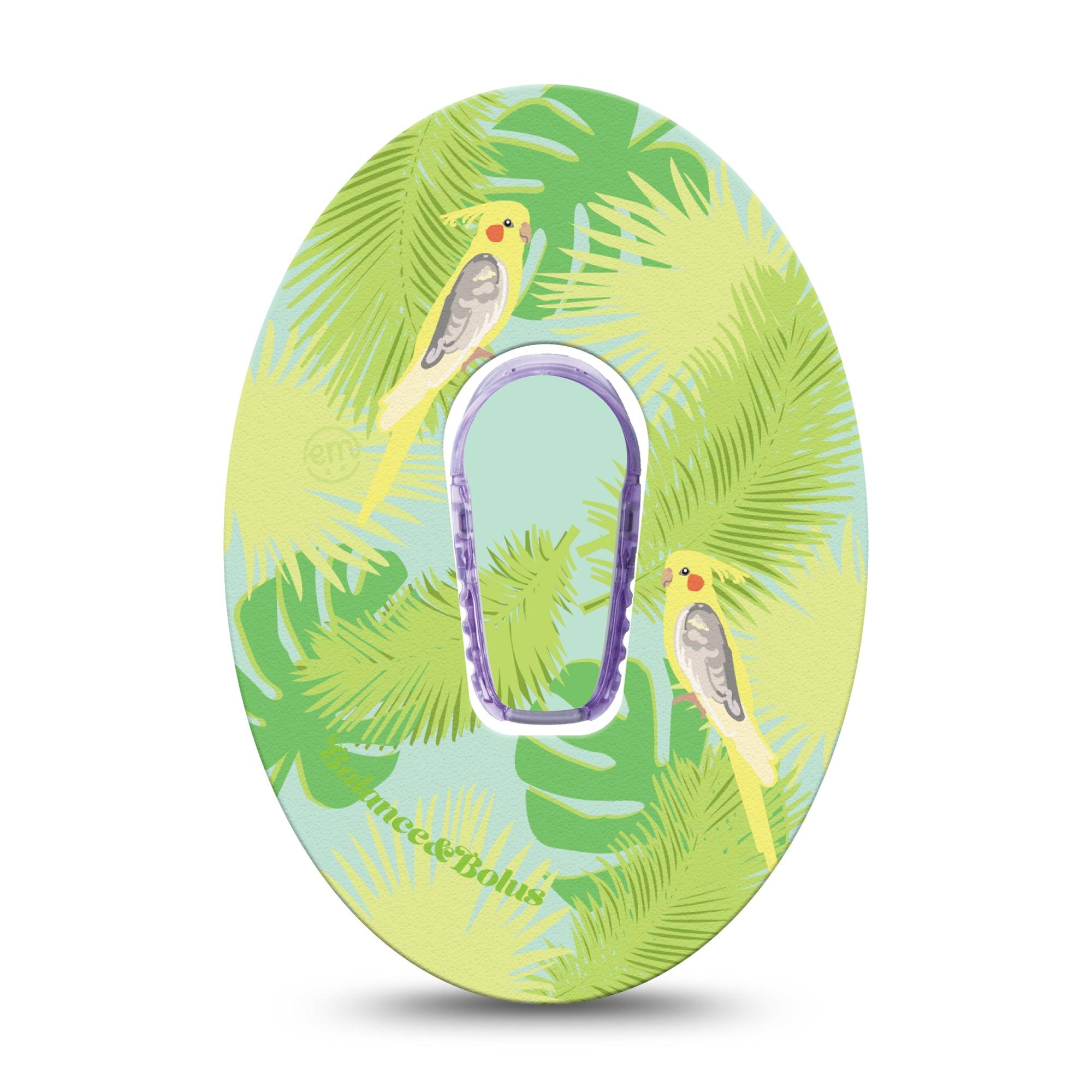 Cockatiels Dexcom G6 Cover Single Tape and Sticker