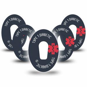 ExpressionMed Diabetes Alert Dexcom G6 Cover 5-Pack Tape