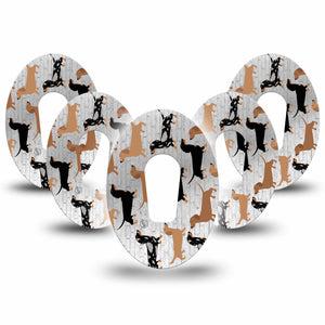 Daschunds Dexcom G6 Patch 5-Pack Tape