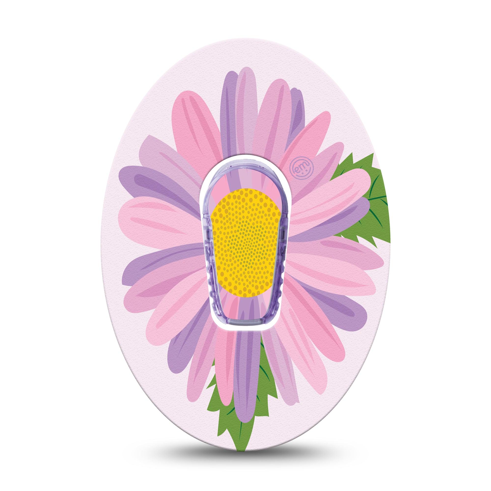 ExpressionMed Daisy Dexcom G6 Tape Single Tape and Single Sticker Simple Flower, Plaster Continuous Glucose Monitor Design