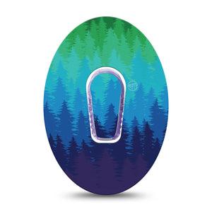ExpressionMed Pine Trees Dexcom G6 Patch Single Tape and Sticker