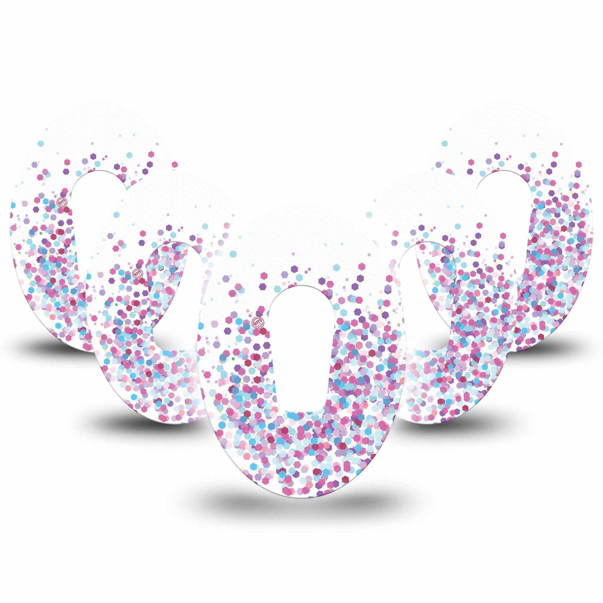 Confetti Dexcom G6 Cover 5-Pack Tape