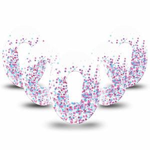 Confetti Dexcom G6 Cover 5-Pack Tape