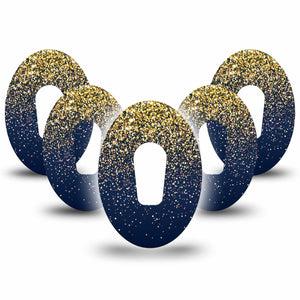 ExpressionMed Gold Sparkles Dexcom G6 Tape 5-Pack