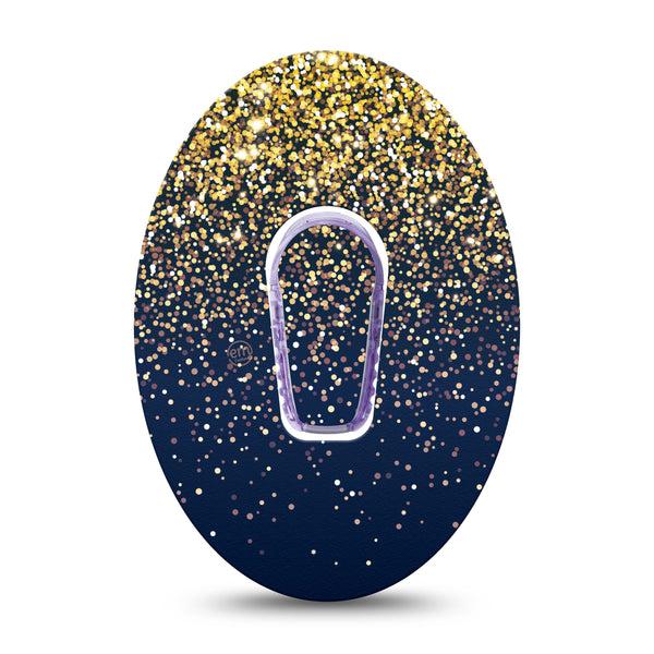 ExpressionMed Gold Sparkles Dexcom G6 Tape and Sticker