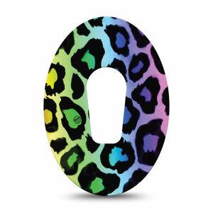 ExpressionMed Colorful Chettah Print Dexcom G6 Tape Single