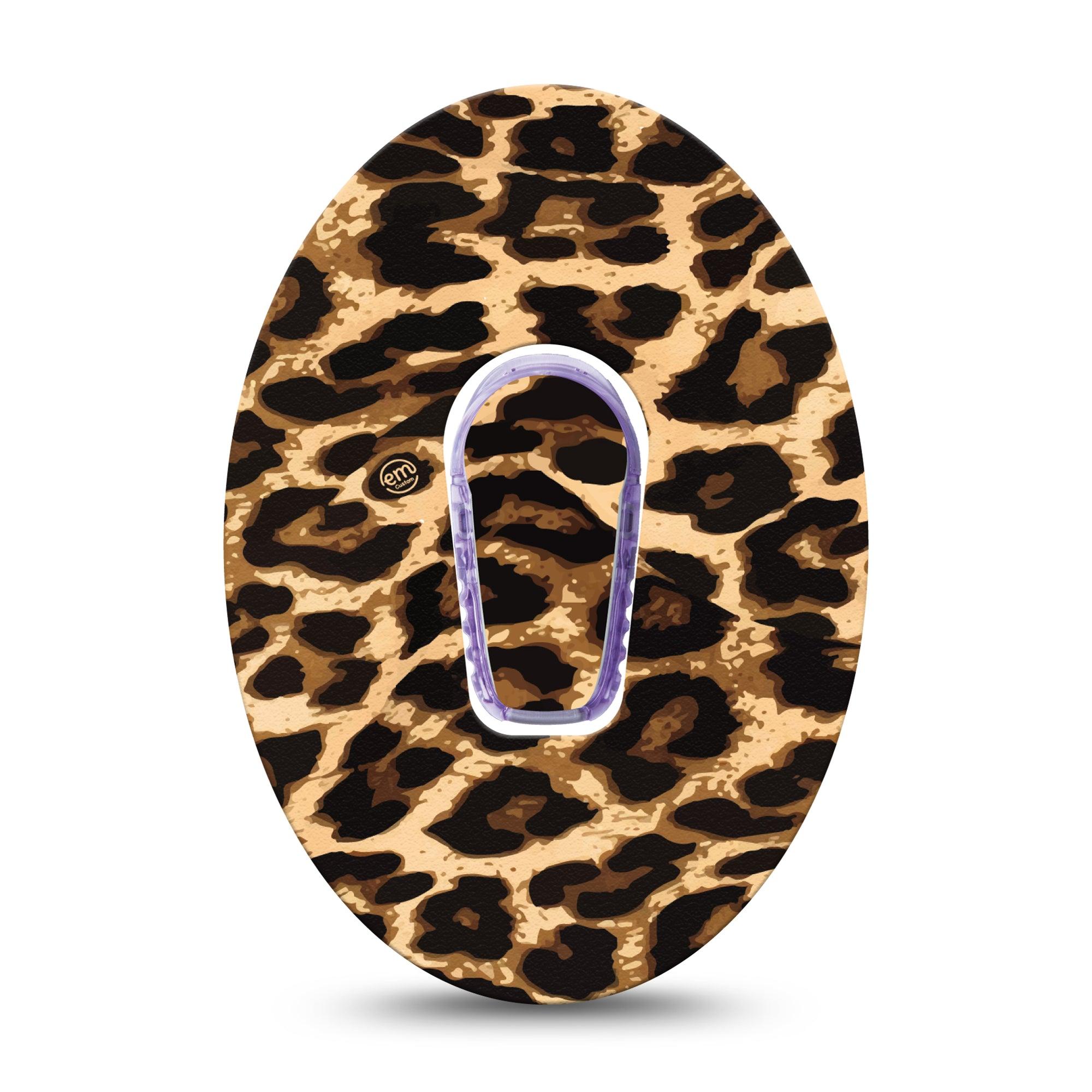 ExpressionMed Leopard Print Dexcom G6 Tape with center stickers