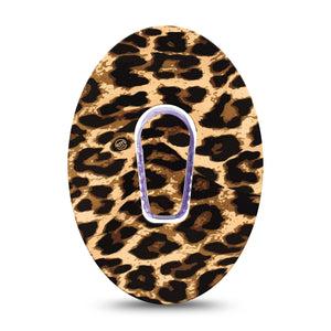 ExpressionMed Leopard Print Dexcom G6 Tape with center stickers