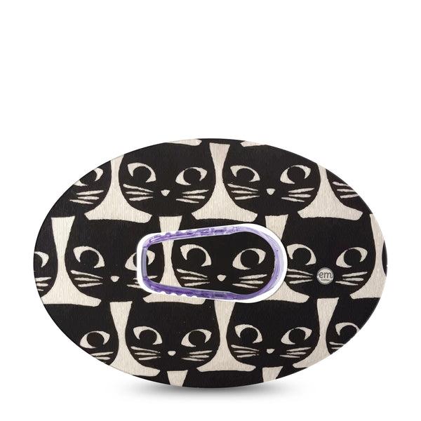 Black Cats Dexcom G6 Tape with center sticker