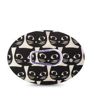 Black Cats Dexcom G6 Tape with center sticker
