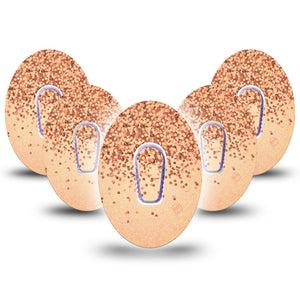 Champagne Dexcom G6 Tape 5-Pack Sticker and Tape