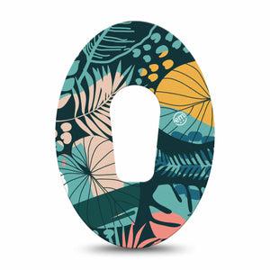 ExpressionMed Colorful Jungle Tropics Dexcom G6 Cover Single Tape