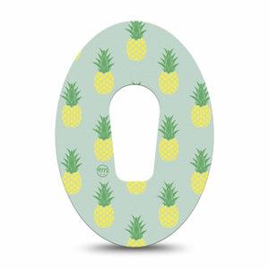 ExpressionMed Vintage Pineapple Dexcom G6 Patch Single Tape