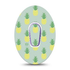 ExpressionMed Vintage Pineapple Dexcom G6 Patch Single Tape and Sticker