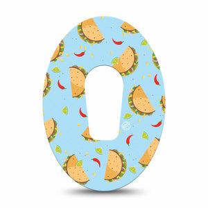 Tacos Blue Dexcom G6 Overpatch Single Tape