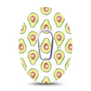 ExpressionMed Avocado White Dexcom G6 Cover Single Tape and Sticker