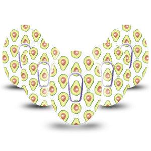 ExpressionMed Avocado White Dexcom G6 Cover 5-Pack Tape and 5-Pack Sticker