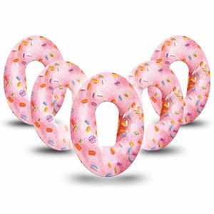 ExpressionMed Donut Sprinkles Pink Dexcom G6 Tape 5-Pack