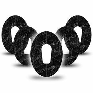 Black Marble Dexcom G6 Patch 5-Pack Tape