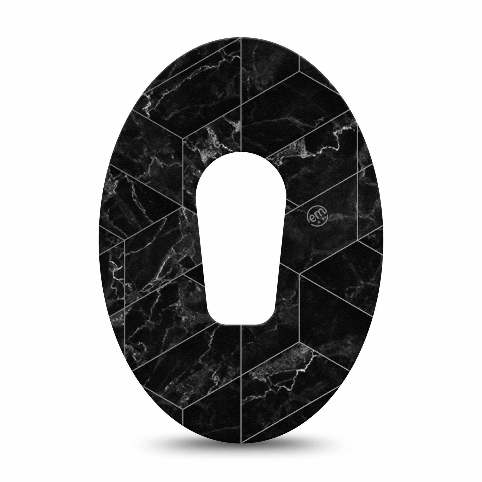Black Marble Dexcom G6 Patch Single Tape
