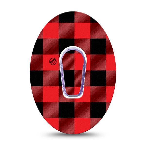 ExpressionMed Lumberjack Dexcom G6 Tape Single sticker and tape
