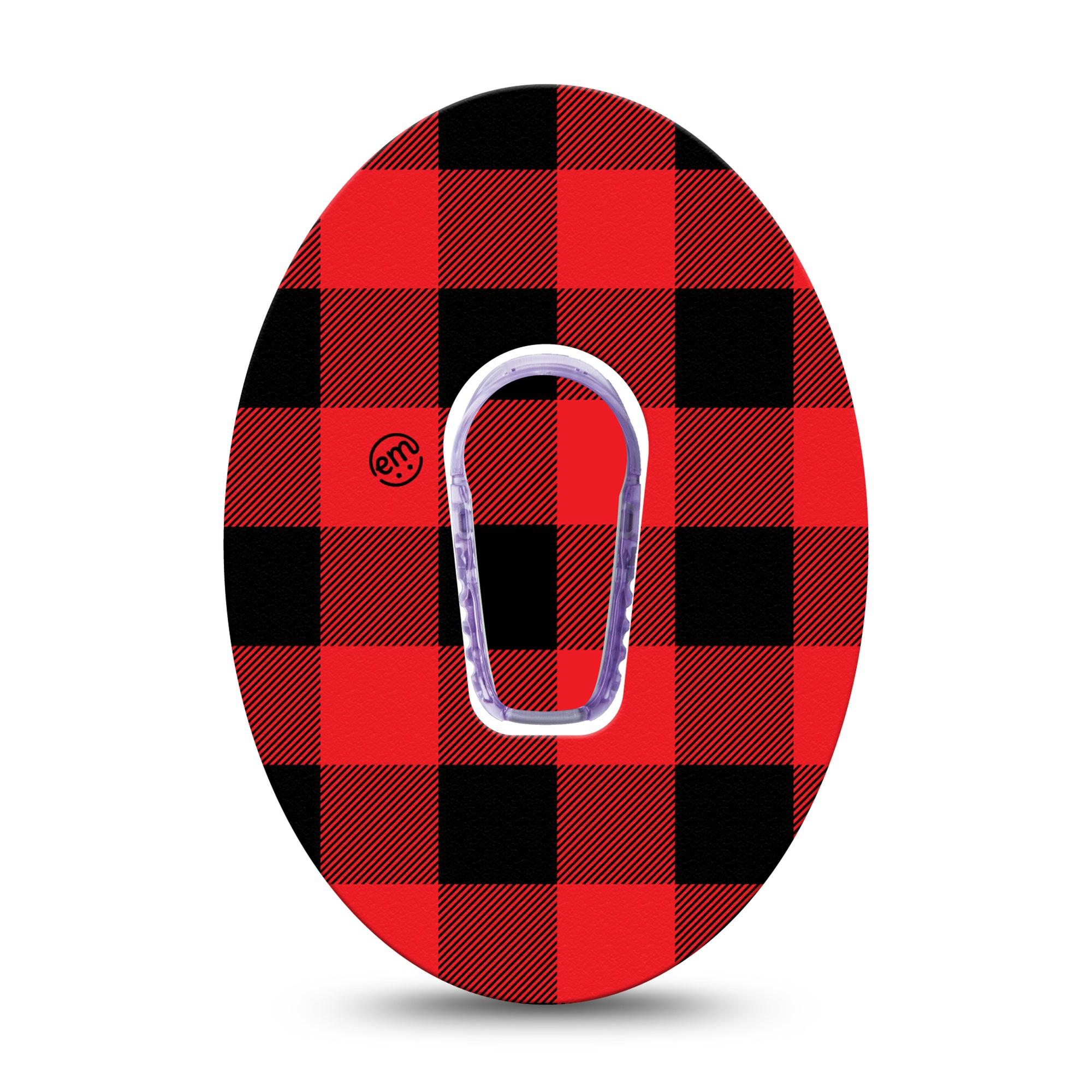 ExpressionMed Lumberjack Dexcom G6 Tape Single sticker and tape