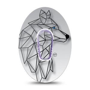 ExpressionMed Iron Wolf Dexcom G6 Cover Single Tape and Sticker
