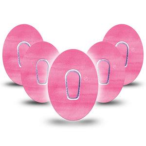 ExpressionMed Pink Horizon Dexcom G6 Overpatch 5-Pack Tape and Sticker