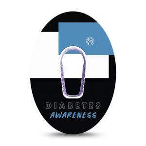 ExpressionMed Diabetes Awareness Dexcom G6 Patch Single Tape and Sticker
