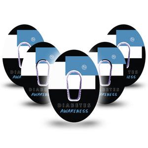 ExpressionMed Diabetes Awareness Dexcom G6 Patch 5-Pack Tape and Sticker