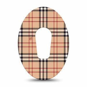 ExpressionMed Plaid and Bougie Dexcom G6 CGM Patch Single Tape