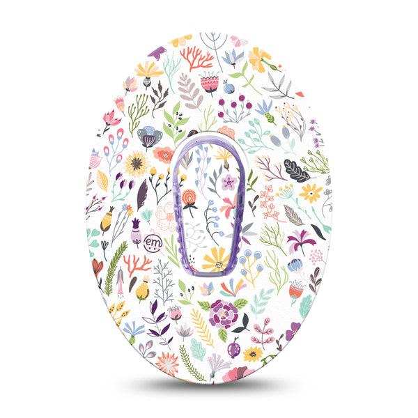 ExpressionMed Springy Stems Dexcom G6 Tape Single Tape and Single Sticker Bouncy Stems, Plaster Continuous Glucose Monitor Design