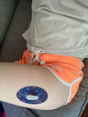 ExpressionMed Wanderlust Variety Pack Dexcom G6 Tape, Single Tape, Woman Wearing Bicycle Themed CGM Adhesive Patch Design