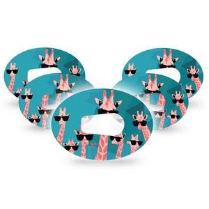 Cool Giraffes Dexcom G6 Tape 5-Pack