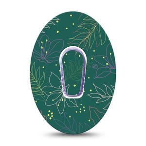 ExpressionMed Graphic Petals Dexcom G6 Patch with center sticker