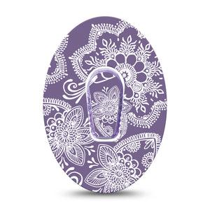 ExpressionMed Purple Henna G6 Transmitter Sticker